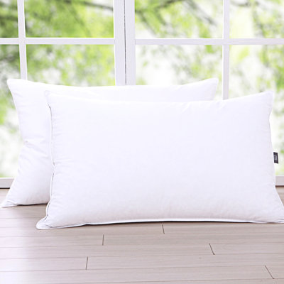 White Noise Kody Down Blend Plush Plush Pillow StandardQueen White